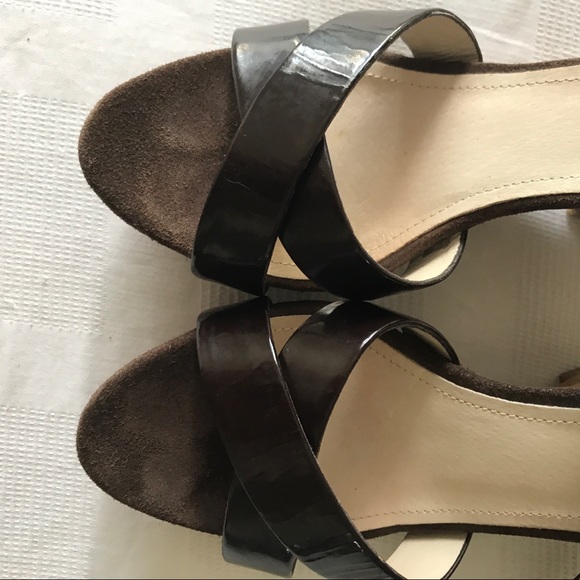 LOVELY PEOPLE X Band Wedge Platform Brown - Picture 3 of 8